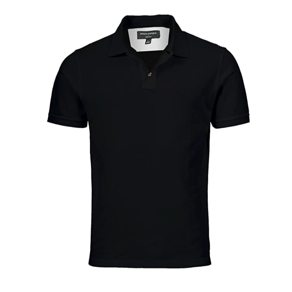Banana republic black polo shirt